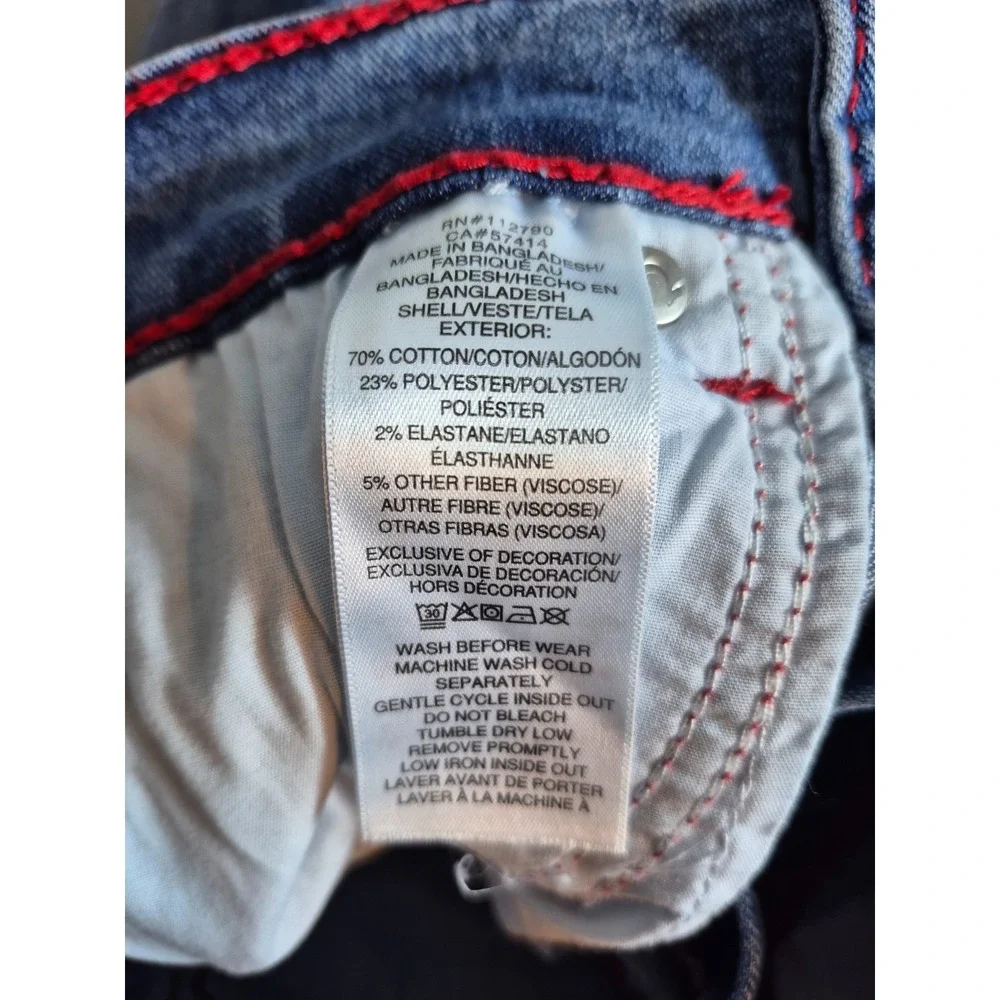 True Religion Ricky Jeans Big T NF Relaxed Straight Mens 30 (Actual 32x33) NEW